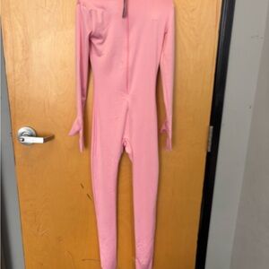 Pink jumpsuit One Piece with gloves